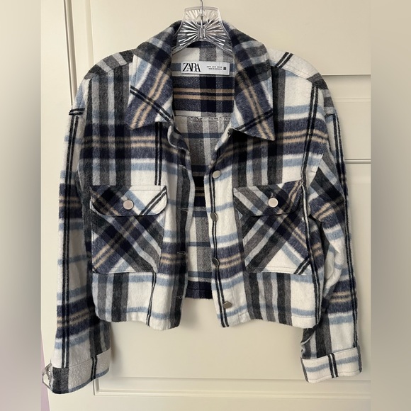 Zara Jackets & Blazers - Zara Cropped Plaid Jacket NWOT